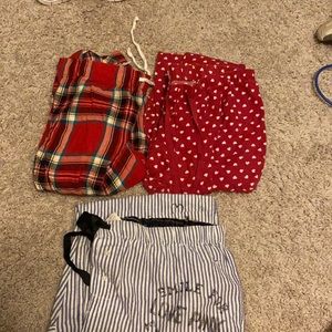 Pajama set lot MEDIUM. (Lot of 3)